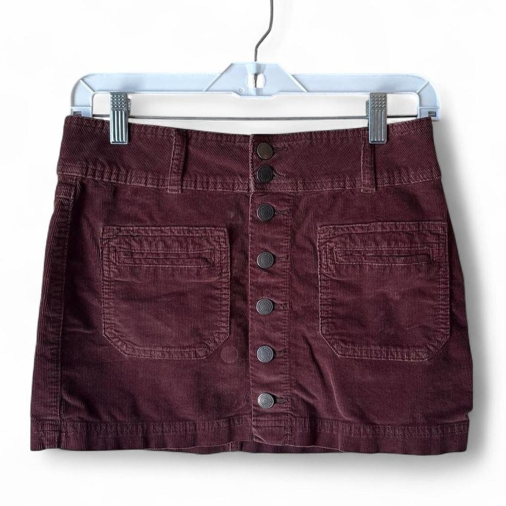 We the free brown corduroy mini skirt size 25